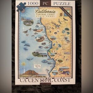 CA Central Coast map puzzle NEW